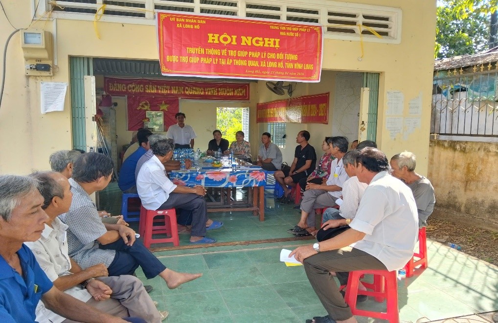 Long Hồ: Truyền thông về Trợ giúp pháp lý cho đối tượng được trợ giúp pháp lý tại ấp Thông Quan và ấp Phú Đức