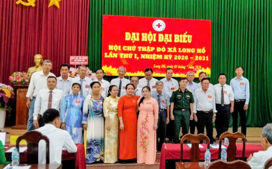 Đại hội đại biểu Hội Chữ thập đỏ xã Long Hồ lần thứ I, nhiệm kỳ 2026 – 2031