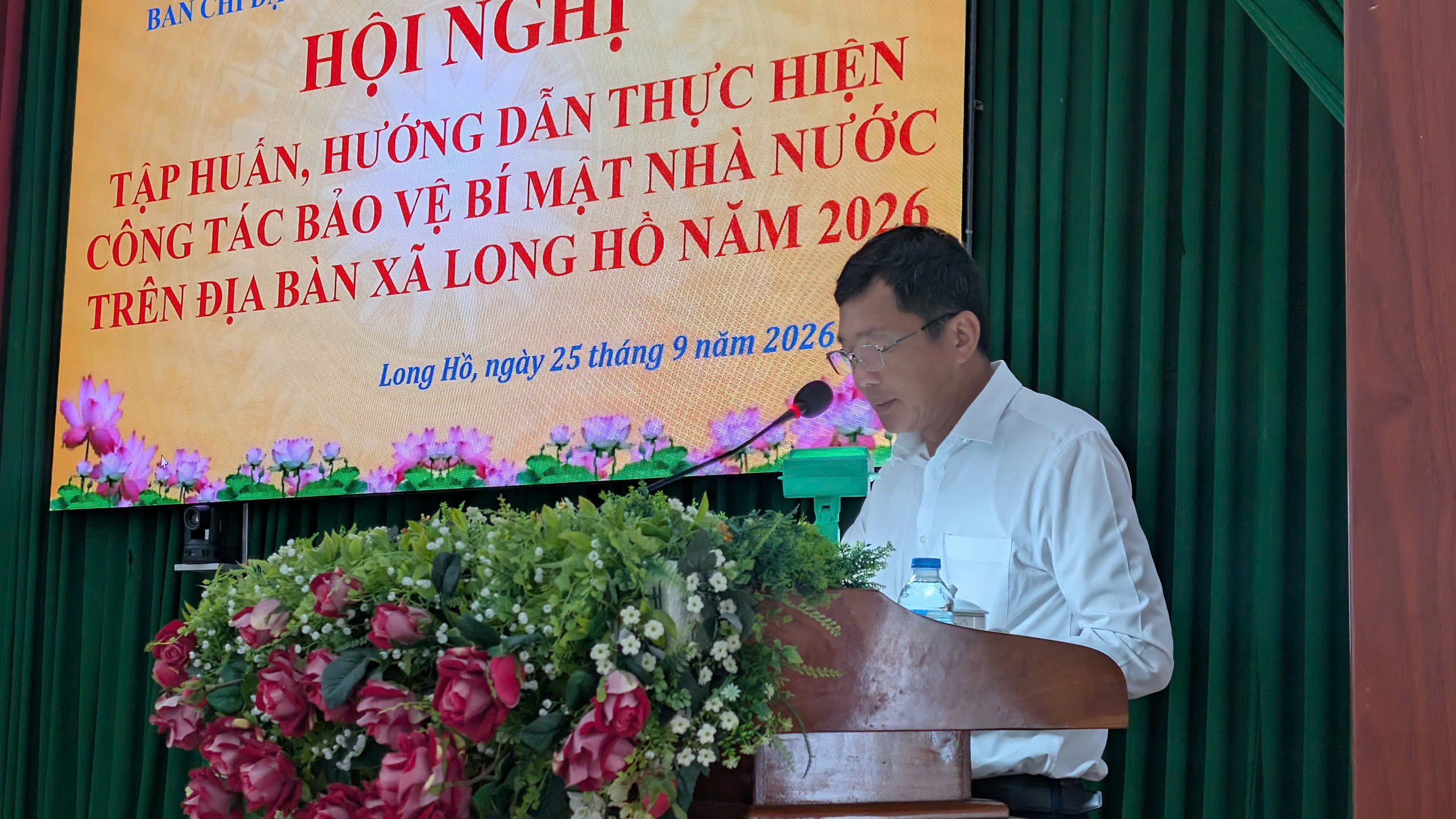 Long Hồ: Tổ chức hội nghị tập huấn, hướng dẫn thực hiện công tác bảo vệ bí mật nhà nước năm 2026