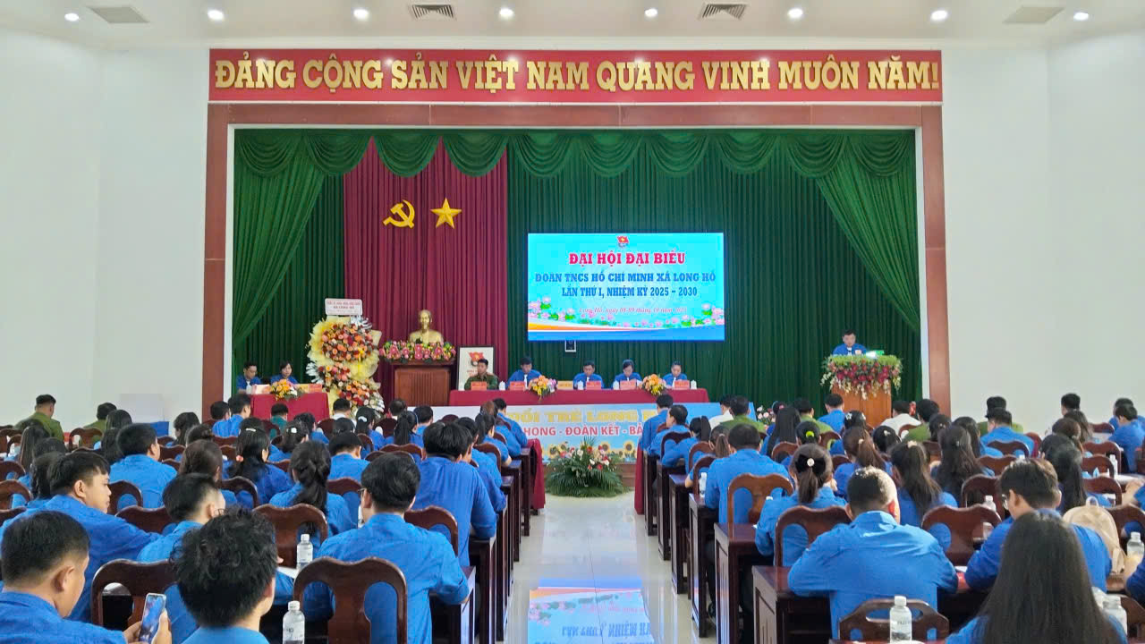 Đại hội Đại biểu Đoàn TNCS Hồ Chí Minh xã Long Hồ lần thứ I, 
nhiệm kỳ 2025-2030