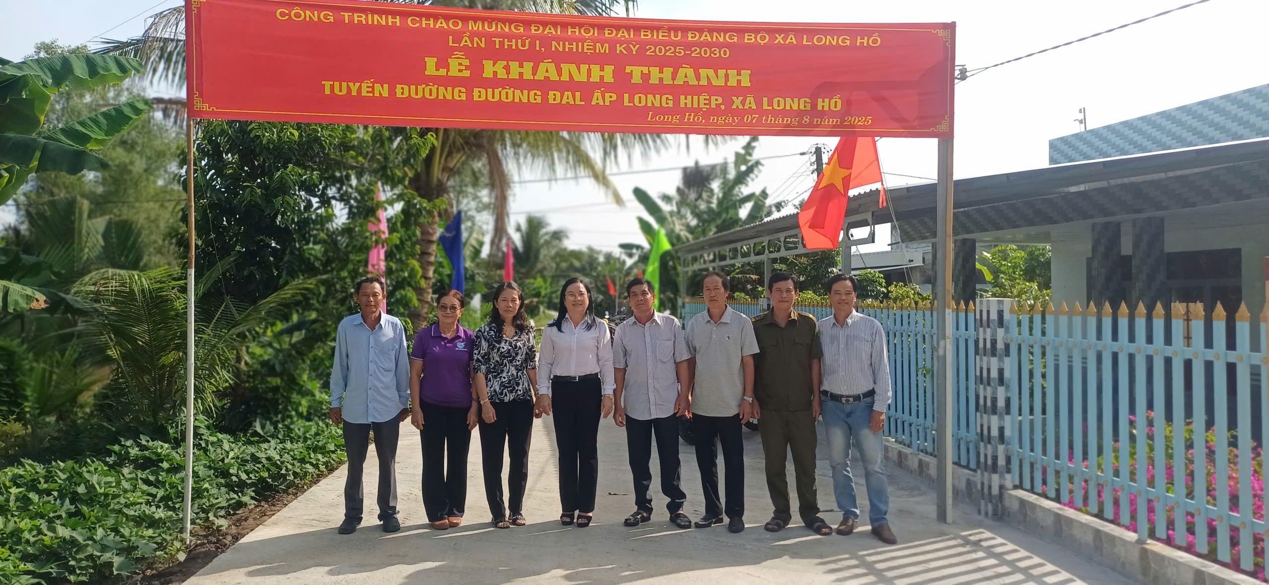 Xã Long Hồ nhiều công trình chào mừng Đại hội đảng toàn quốc lần thứ XIV