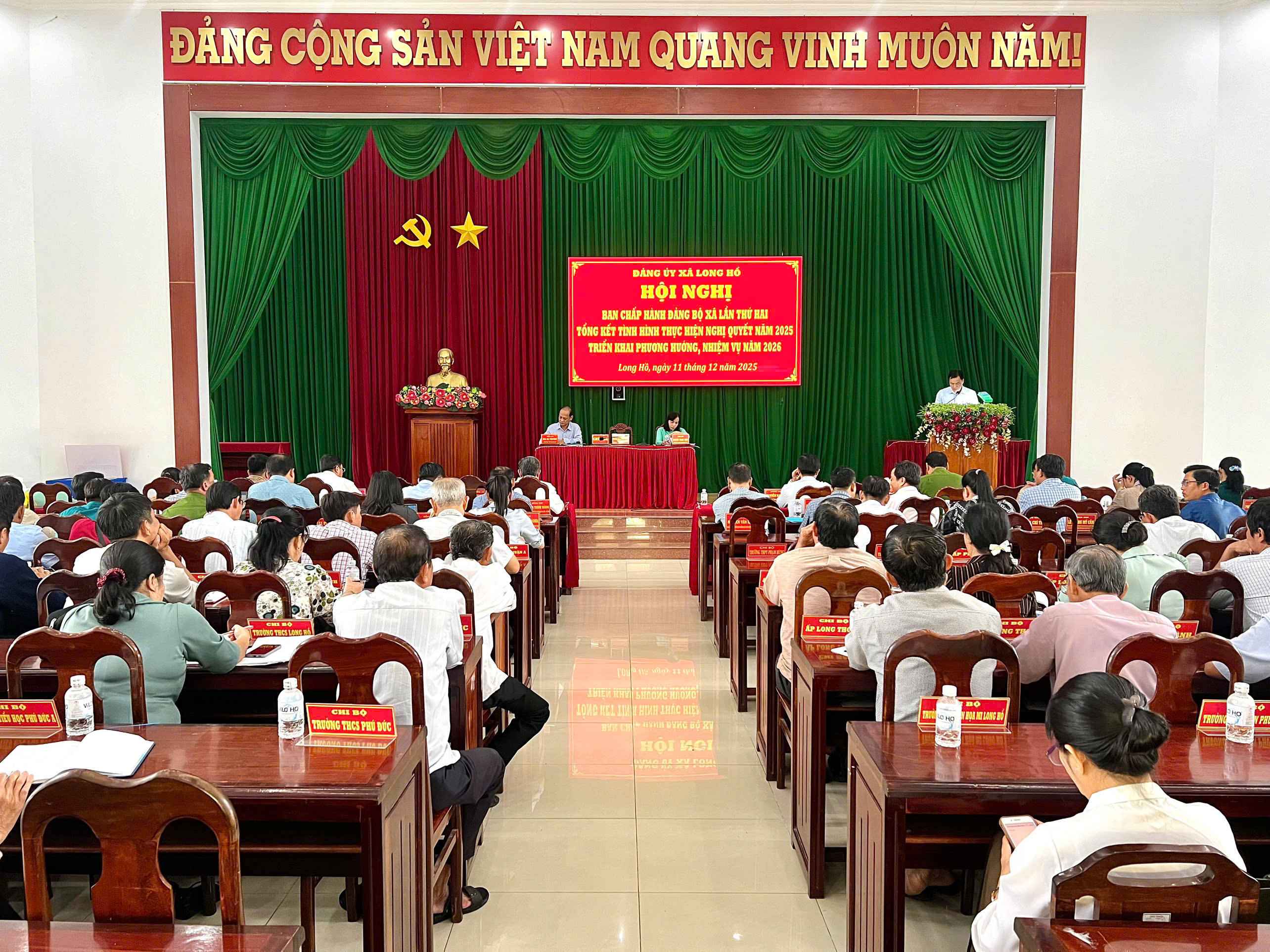 Long Hồ tổng kết tình hình thực hiện Nghị quyết năm 2025