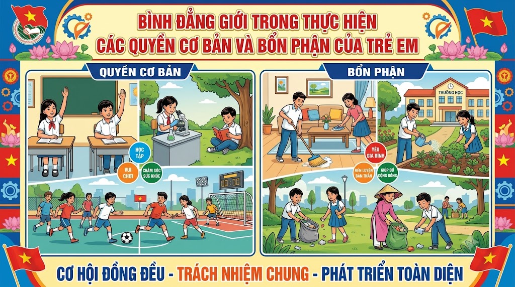 Tuyên truyền bình đẳng giới tháng 8/2026