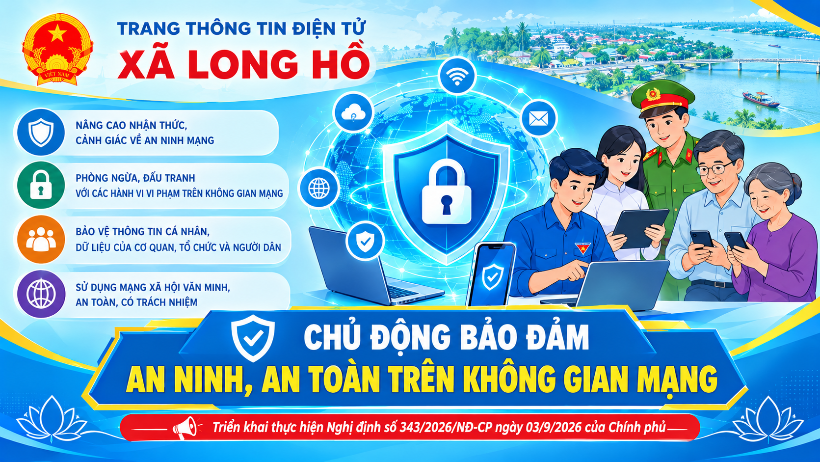 Long Hồ: Triển khai thực hiện Nghị định số 343/2026/NĐ-CP ngày 03/9/2026 của chính phủ