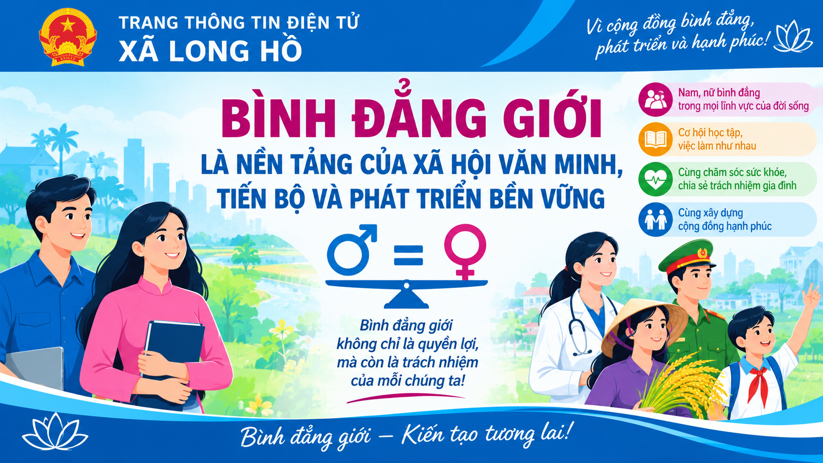 Tuyên truyền bình đẳng giới tháng 9/2026